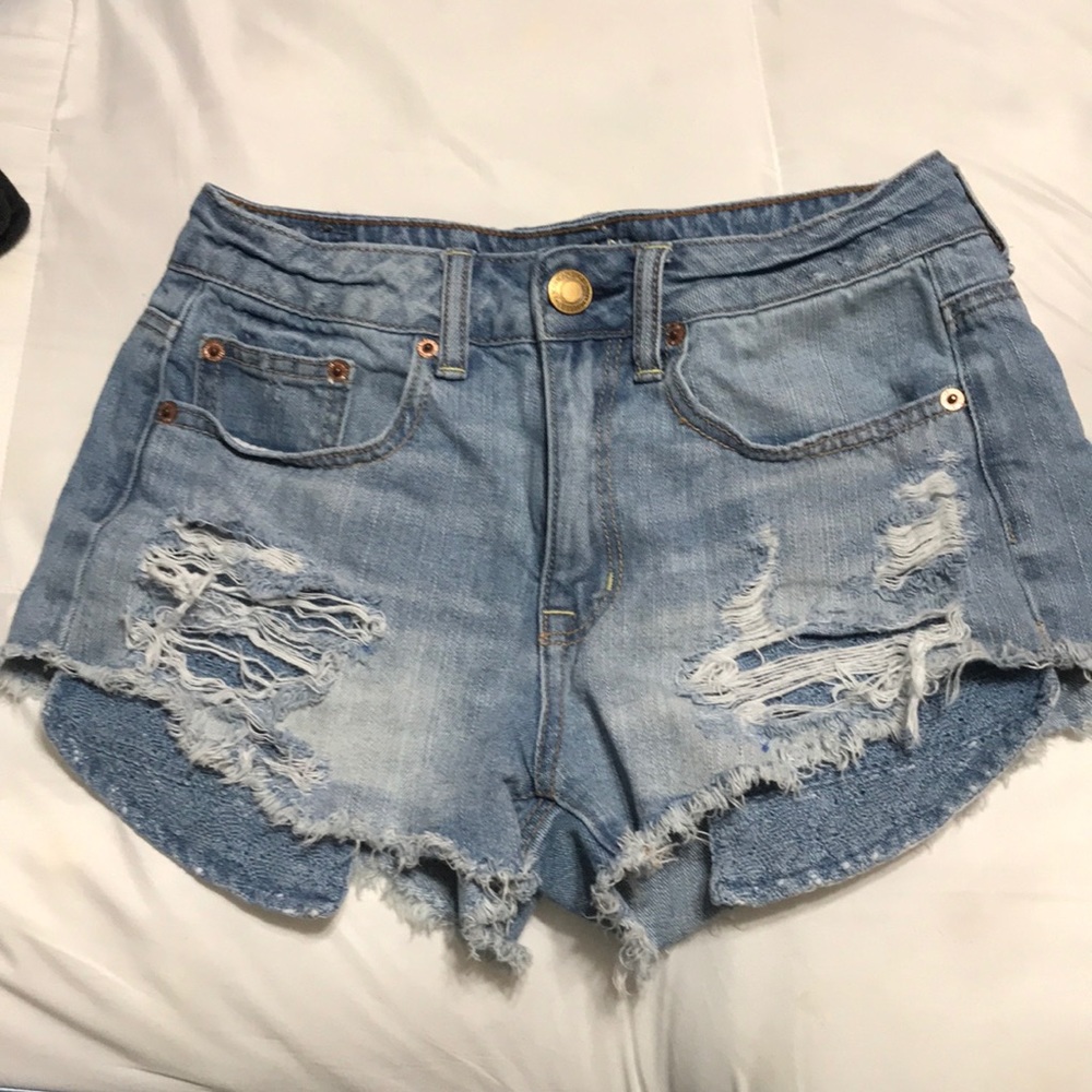 high waisted american eagle shorts